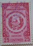 Sellos de America - Venezuela -  PRIMERA CONVENCION POSTA 9 AL 15 DE FEBRERO DE 1954 CARACAS