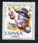 Stamps Spain -  1673-  Año Santo Compostelano.
