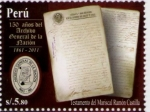 Stamps : America : Peru :  Archivo de la Nación Perú