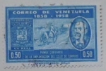 Stamps : America : Venezuela :  PRIMER CENTENARIO DE LA IMPLANTACION DELSELLO DE CORREOS DE VENEZUELA