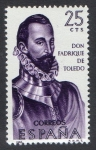 Stamps Spain -  1678- Forjadores de América. Fadrique de Toledo.