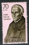 Stamps Spain -  1679- Forjadores de América. Padre José de Anchieta.