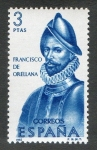 Stamps Spain -  1684- Forjadores de América. Francisco de Orellana.