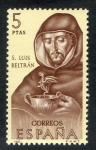 Stamps Spain -  1685- Forjadores de América. S.Luis Beltrán.