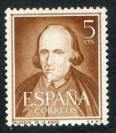 Stamps Spain -  1071- Literatos. Calderón de la Barca.