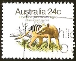 Stamps Australia -  TASMANIAN TIGER