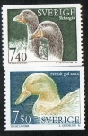 Stamps Sweden -  Animals 2 v
