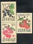 Sellos de Europa - Suecia -  Fruits Booklet 3 v