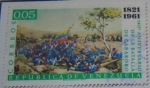 Stamps Venezuela -  140 ANIVERSARIO DE LA BATALLA DE CARABOBO