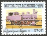 Sellos de Africa - Benin -  Locomotora antigua