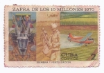 Stamps Cuba -  Zafra de los 10 millones 1970
