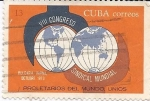 Stamps Cuba -  VIII Congreso Sindical Mundial