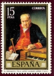 Stamps Spain -  1973 Vicente Lopez Portaña. El organista Felix Lopez - Edifil:2153