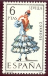 Stamps : Europe : Spain :  1970 Trajes tipicos españoles. Sevilla - Edifil:1956