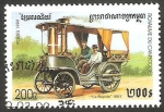 Stamps : Asia : Cambodia :  Automóvil La Rapide de 1881