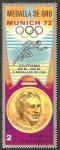 Sellos del Mundo : Africa : Guinea_Ecuatorial : Olimpiadas Munich 72, medallas de oro en atletismo