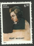 Sellos de Asia - India -  Mozart