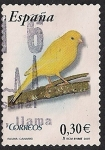 Stamps : Europe : Spain :  Flora y fauna-Canario