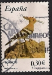 Stamps : Europe : Spain :  Flora y fauna-Abubilla