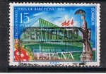 Stamps Spain -  Edifil  1975  Cincuentenario de la Feria de Barcelona.  ·Palacio del Cincuentenario. 