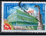 Stamps Spain -  Edifil  1975  Cincuentenario de la Feria de Barcelona.  ·Palacio del Cincuentenario. 
