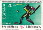 Stamps Spain -  pre-olímpica Barcelona-92- Pelota base