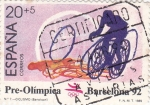 Sellos de Europa - Espa�a -  pre-olímpica Barcelona-92 -Ciclismo