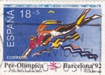 Sellos de Europa - Espa�a -  pre-olímpica Barcelona-92 -natación
