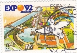 Stamps Europe - Spain -  EXPO- 92 - Sevilla -Curro mascota