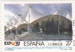 Stamps Spain -  EXPO- 92 - el Palenque
