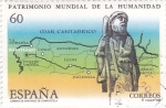 Stamps Spain -  patrimonio mundial de la humanidad-Camino de Santiago de Compostela