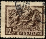 Stamps Bulgaria -  Arte popular, bajo relieve monasterio de Rilo. 1953.