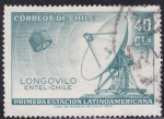 Stamps Chile -  Primera estación latinoamericana