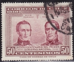 Stamps Chile -  Sesquicentenario del primer Gobierno nacional