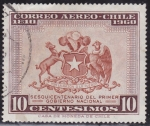Stamps : America : Chile :  Sesquicentenario del primer Gobierno nacional