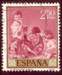 Sellos de Europa - Espa�a -  1960 Bartolome Esteban Murillo. El Juego de Dados - Edifil:1277