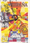 Stamps Spain -  Mirando hacia el 92-diseño infantil