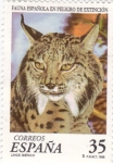 Stamps Spain -  Fauna española en peligro de extinción- lince ibérico