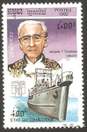 Sellos de Asia - Camboya -  Jacques Cousteau