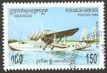 Stamps Cambodia -  Hidroavión