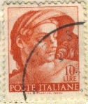 Stamps Italy -  Miguel Angel- Fresco