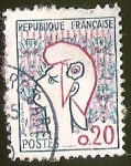Stamps France -  MARIANNE, POR COCTEAU