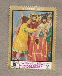 Stamps : Asia : United_Arab_Emirates :  Sábana santa