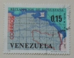 Stamps : America : Venezuela :  RECLAMACION DE SU GUAYANA MAPA DE J. RESTREPO 1827