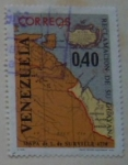 Sellos de America - Venezuela -  RECLAMACION DE SU GUAYANA MAPA DE L.SURVILLE 1778