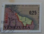 Sellos de America - Venezuela -  RECLAMACION DE SU GUAYANA MAPA DE J. CRUZ CANO 1775