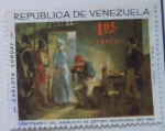 Stamps : America : Venezuela :  CARLOTA CORDAY CENTENARIO DEL NATALICIO DE ARTURO MICHELENA