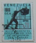 Sellos de America - Venezuela -  II CONFERENCIA INTERAMERICANA DE MINISTROS DEL TRABAJO