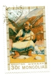 Stamps : Asia : Mongolia :  Músico
