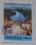 Stamps Venezuela -  ELECTRIFICACION DEL PAIS REPRESA DE GURI